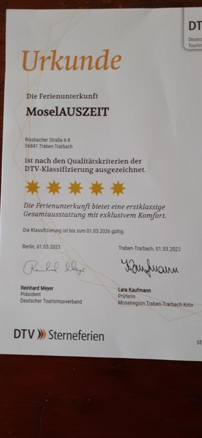 Apartament Neu - Moselauszeit Traben Zewnętrze zdjęcie